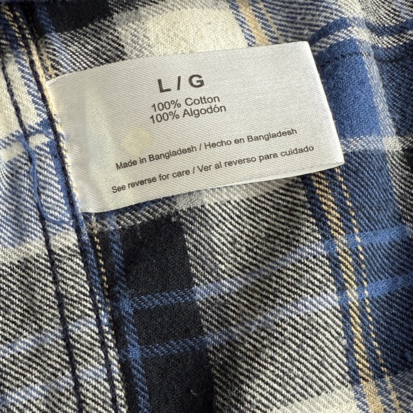 EDDIE BAUER Flannel Plaid Button Down Shirt - Picture 5 of 6